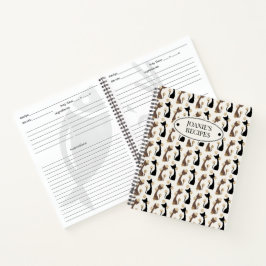 Volkskunst kattenpatroon | Boerderij keukenrecept Notitieboek