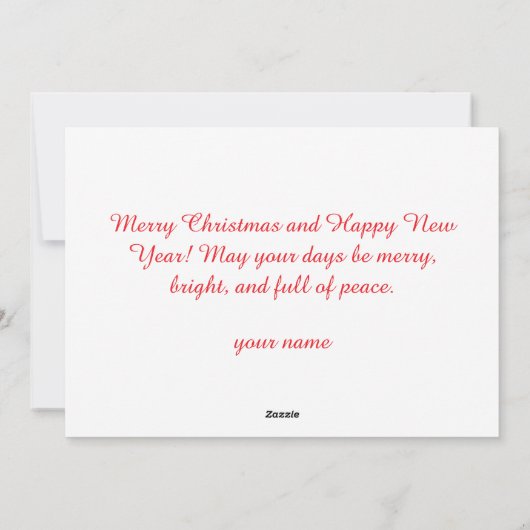 Volkskunst Kerst Karakter Feestdagenkaart (Achterkant)