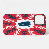 Volkskunst Kerst Tegeltje iPhone Hoesje (Achterkant horizontaal)