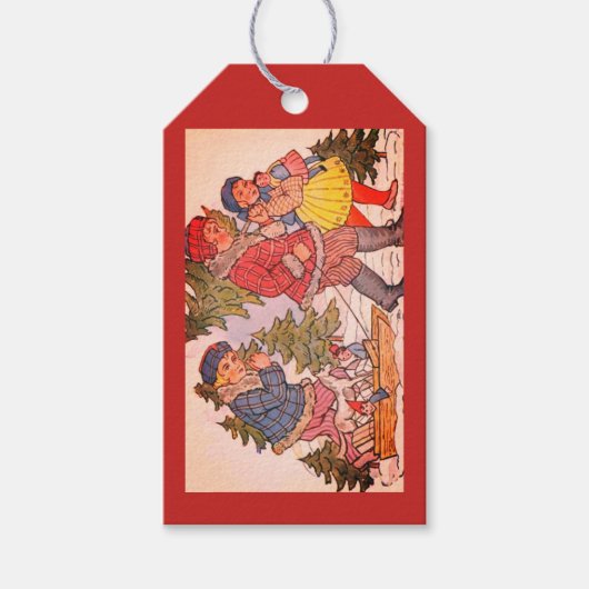 VOLKSKUNST KERSTCADEAU LABEL CADEAULABEL (Voorkant)