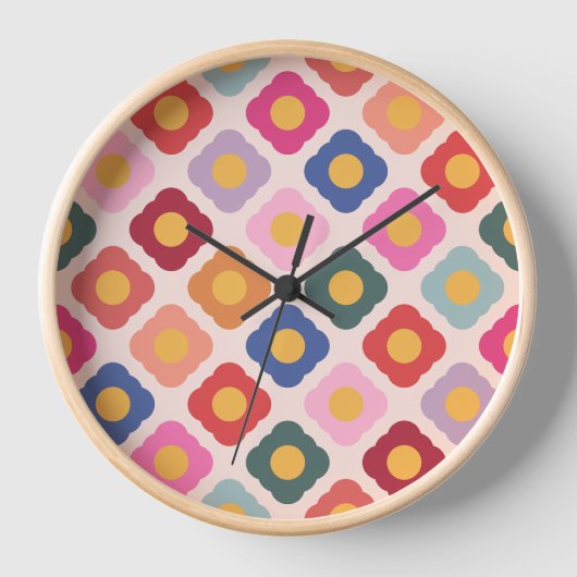 Volkskunst Keuken Wandklok (Voorkant)