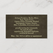 Volkskunst Landschap Primitieve Americana Bomen Visitekaartje (Achterkant)