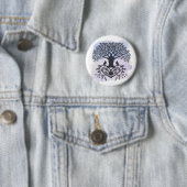 Volkskunst Levensboom Ronde Button 5,7 Cm (In situ)