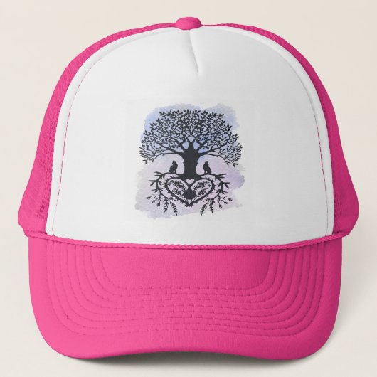 Volkskunst Levensboom Trucker Pet (Voorkant)
