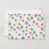 Volkskunst Mexicaanse Fiesta Borduurwerk RSVP (Achterkant)