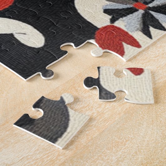  volkskunst ontwerp legpuzzel (Zijkant)