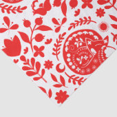 Volkskunst Slaande Vos Cadeau Tissuepapier (Detail)