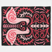 Volkskunst V.01 Fleece Deken (Voorkant (Horizontaal))