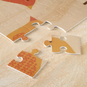 Volkskunst van herfstvogels legpuzzel (Zijkant)
