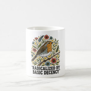 Volkskunst Vogel Illustratie voor Sociale Rechtvaa Koffiemok