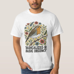 Volkskunst Vogel Illustratie voor Sociale Rechtvaa T-shirt