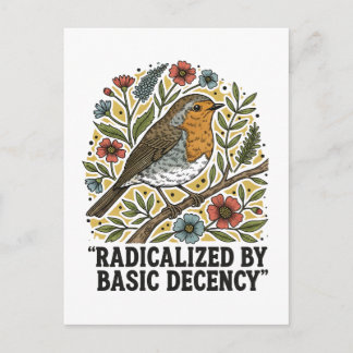 Volkskunst Vogel Illustratie voor Sociale Rechtvaa Uitnodiging Briefkaart