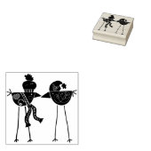 Volkskunst vogels Art Stempel (Gestempeld)