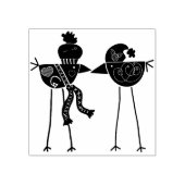Volkskunst vogels Art Stempel (Afrduk)