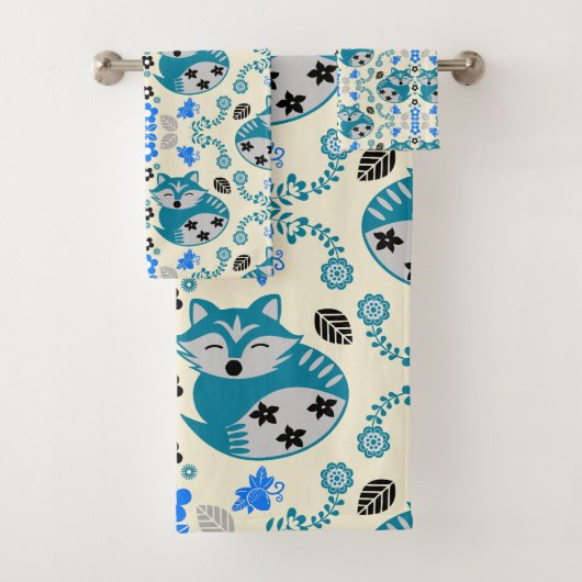 Volkskunst Vos Print Decoratie Bad Handdoek (Insitu)