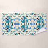 Volkskunst Vos Print Decoratie Badhanddoek (Badhanddoek)