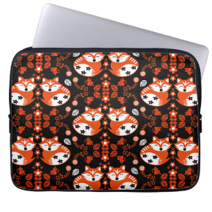 Volkskunst Vos Print Decoratie Laptop Sleeve