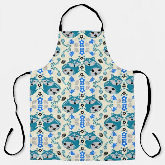Volkskunst Vos Print Decoratie Schort (Voorkant)