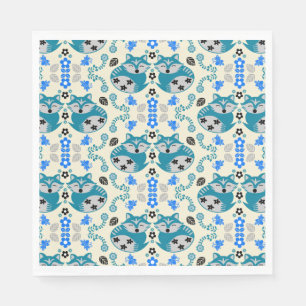 Volkskunst Vos Print Decoratie Servet