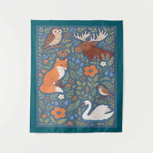 volkskunst wandkleed (Voorkant)