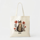 Volkskunstkat Tote Bag (Voorkant)