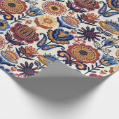 Volkskunstpatroon Cadeaupapier (Hoek)