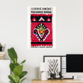 Volkskunstpatroon - Luciferdoosjeprint - Tsjechisc Poster (Thuiskantoor)