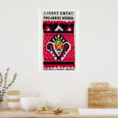 Volkskunstpatroon - Luciferdoosjeprint - Tsjechisc Poster (Keuken)