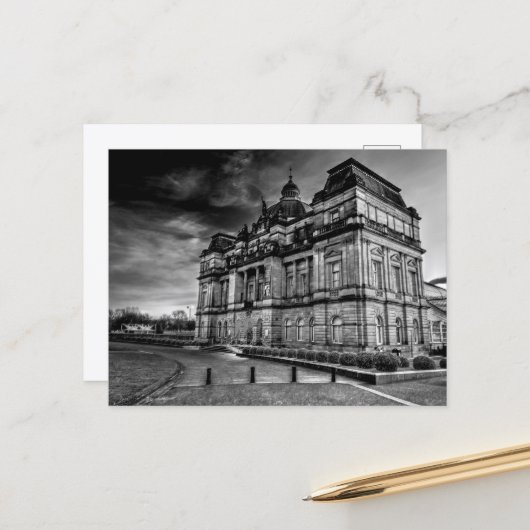 Volkspaleis, Glasgow Green, Briefkaart van Glasgow (Voorkant / Achterkant in situ)