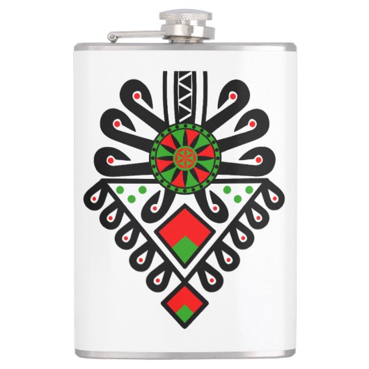 Volkspatroon van Poolse hooglanders - Parzenica Heupfles (Voorkant)