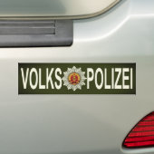 VOLKSPOLISI BUMPERSTICKER (Op auto)