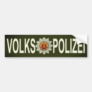 VOLKSPOLIZEI BUMPERSTICKER
