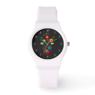 Volksportugees ontluikend hart horloge