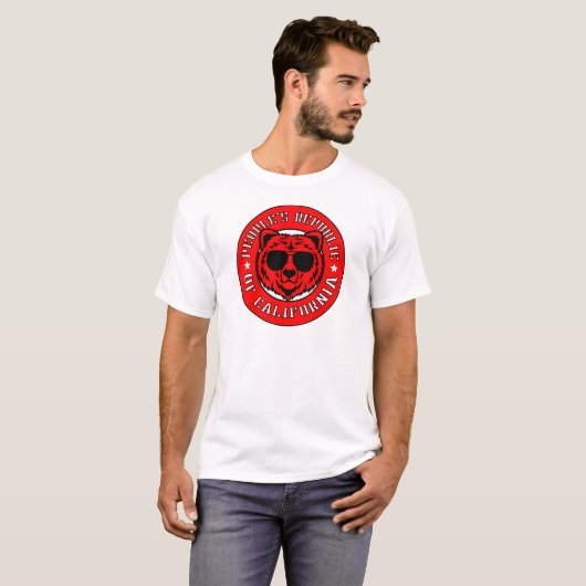 VOLKSREPUBLIEK CALIFORNIA T-Shirt (Voorkant volledig)