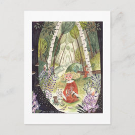 volkssprookje | Het bos van Lilacs | Green Feestdagenkaart