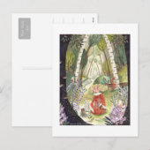 volkssprookje | Het bos van Lilacs | Green Feestdagenkaart (Voorkant / Achterkant)