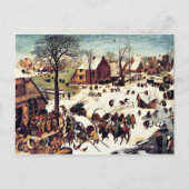 volkstelling in Bethlehem Briefkaart (Voorkant)