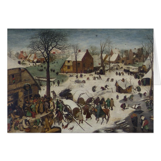 volkstelling in Bethlehem door Pieter Bruegel (Voorkant Horizontaal)