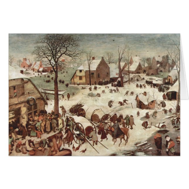 volkstelling in Bethlehem door Pieter Bruegel (Voorkant Horizontaal)