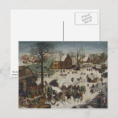 volkstelling in Bethlehem door Pieter Bruegel Briefkaart (Voorkant / Achterkant)