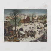volkstelling in Bethlehem door Pieter Bruegel Briefkaart (Voorkant)