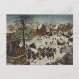 volkstelling in Bethlehem door Pieter Bruegel Briefkaart
