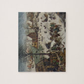 volkstelling in Bethlehem door Pieter Bruegel Legpuzzel (Verticaal)