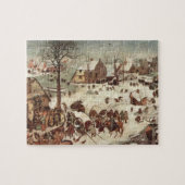 volkstelling in Bethlehem door Pieter Bruegel Legpuzzel (Horizontaal)