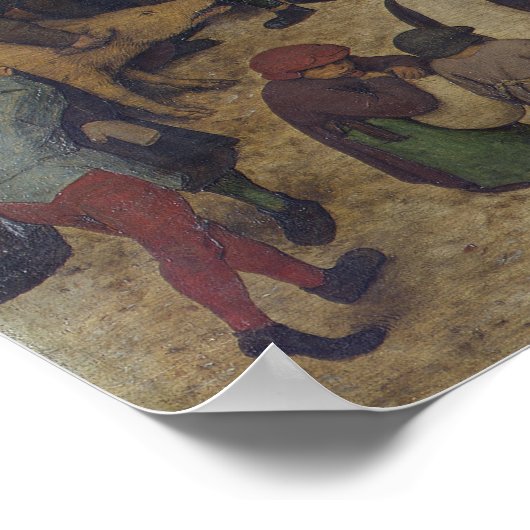 volkstelling in Bethlehem door Pieter Bruegel Poster (Hoek)