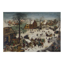 volkstelling in Bethlehem door Pieter Bruegel