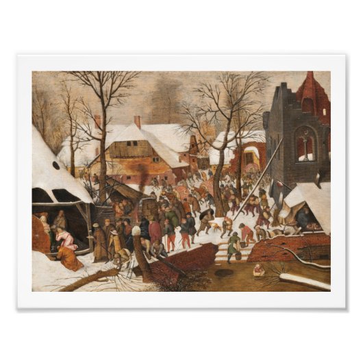 volkstelling in Bethlehem Foto Afdruk (Voorkant)