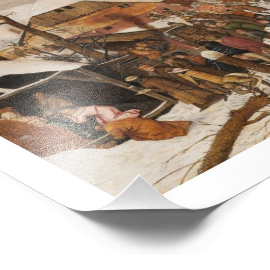 volkstelling in Bethlehem Foto Afdruk (Hoek)