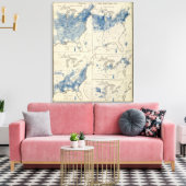Volkstelling Verenigde Staten Canvas Afdruk (Insitu (Woonkamer))