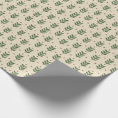 Volkstuinbouwbladeren Naadloos Patroon Cadeaupapier (Hoek)